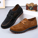 Benito | Zapatos de ante con costuras para hombre