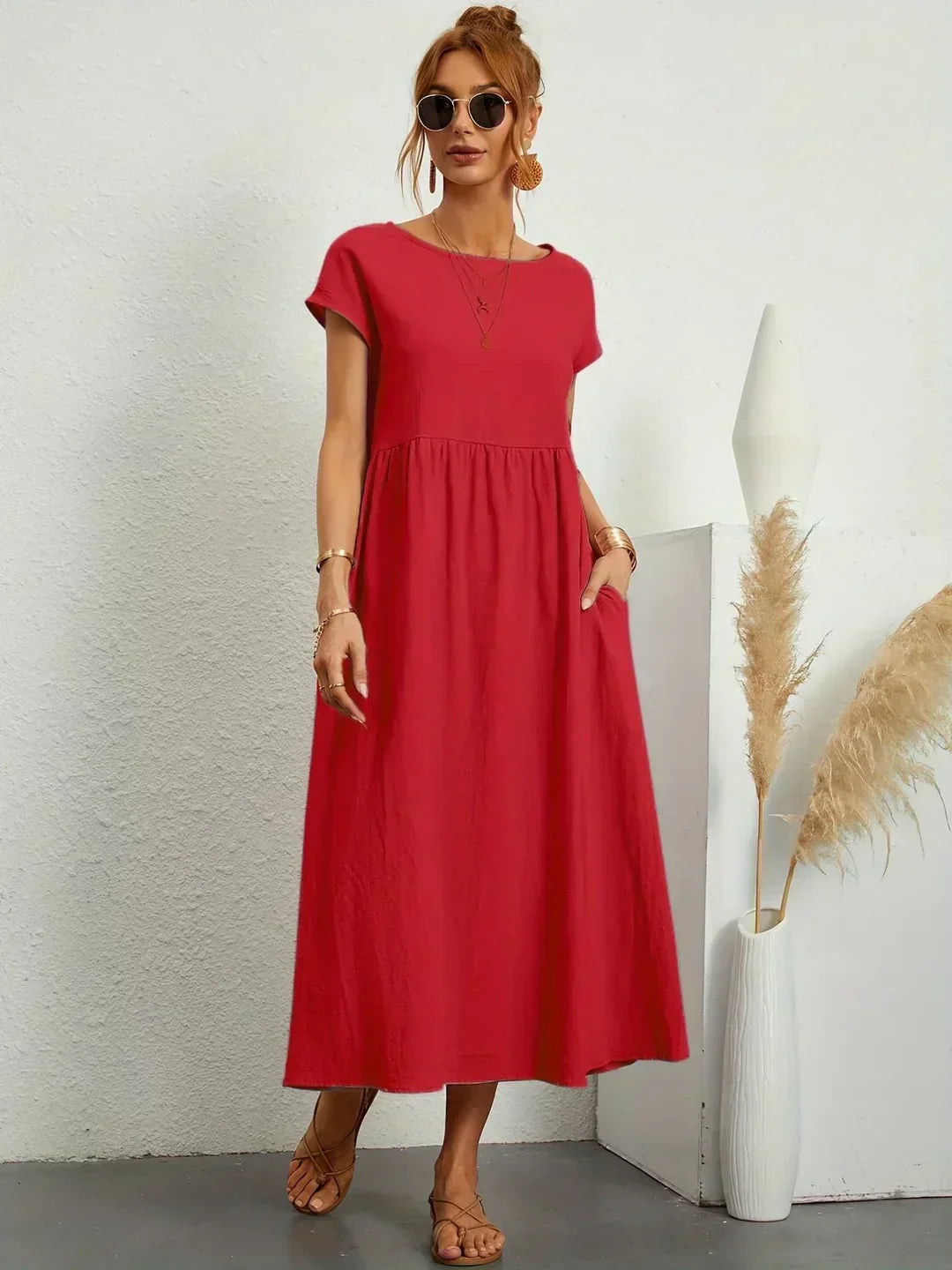 Celia | Vestido largo de seda pura