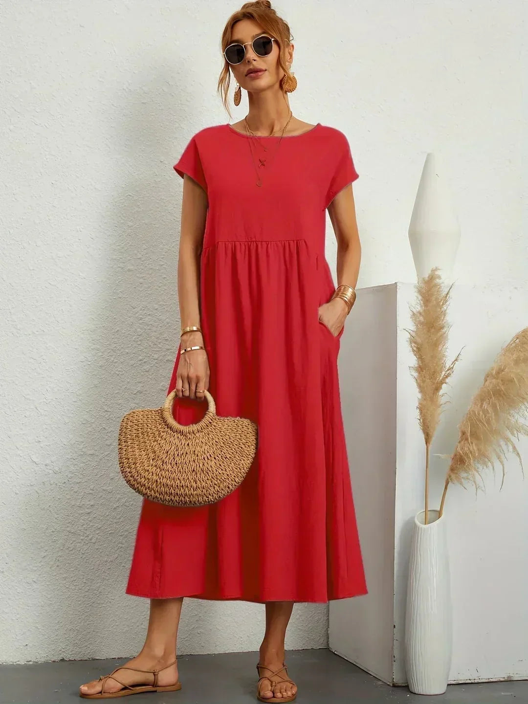 Celia | Vestido largo de seda pura