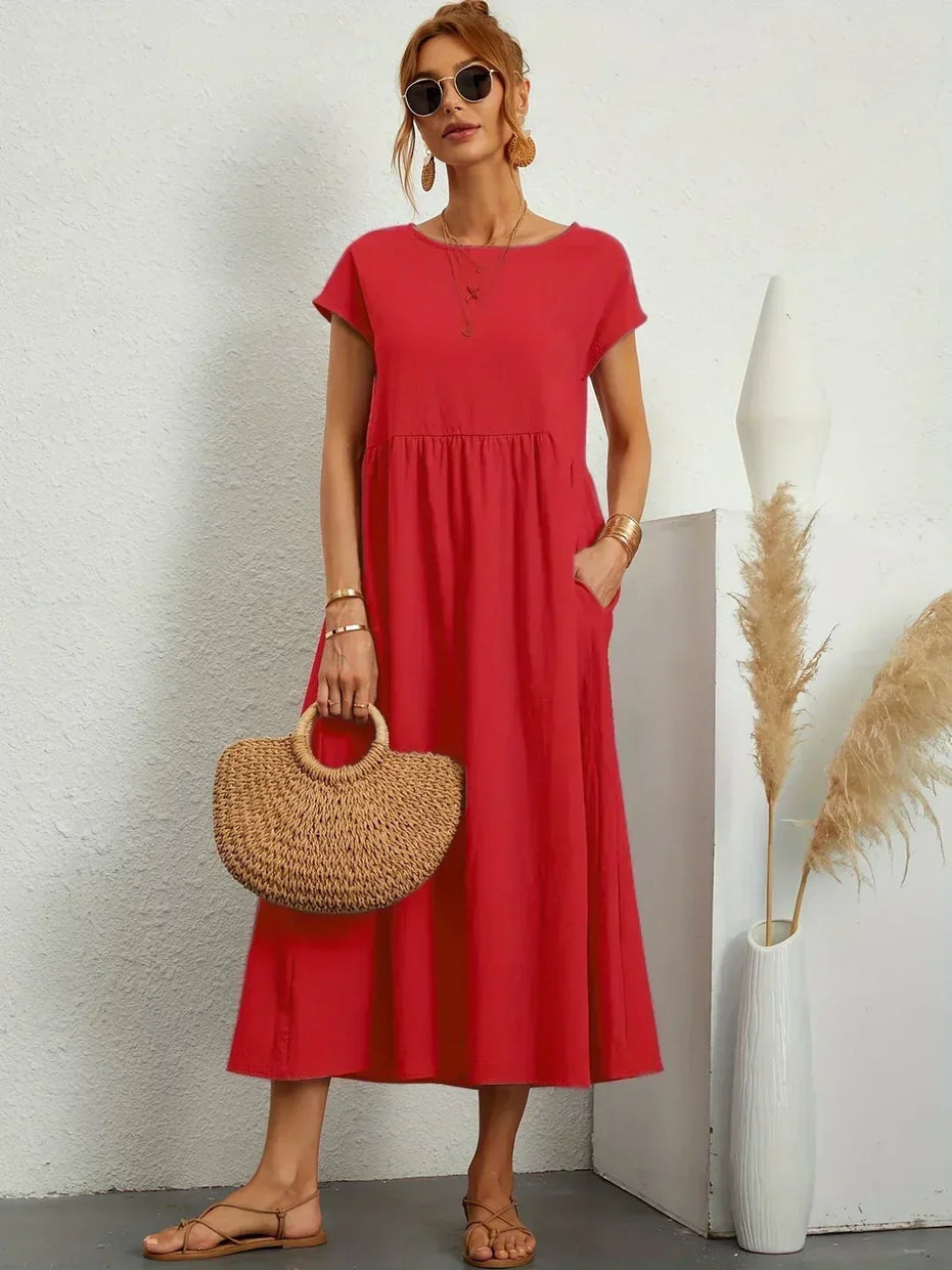 Celia | Vestido largo de seda pura