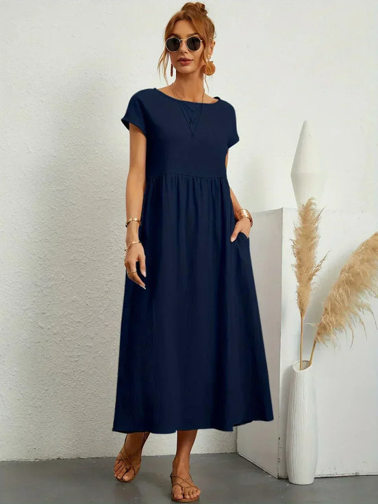 Celia | Vestido largo de seda pura