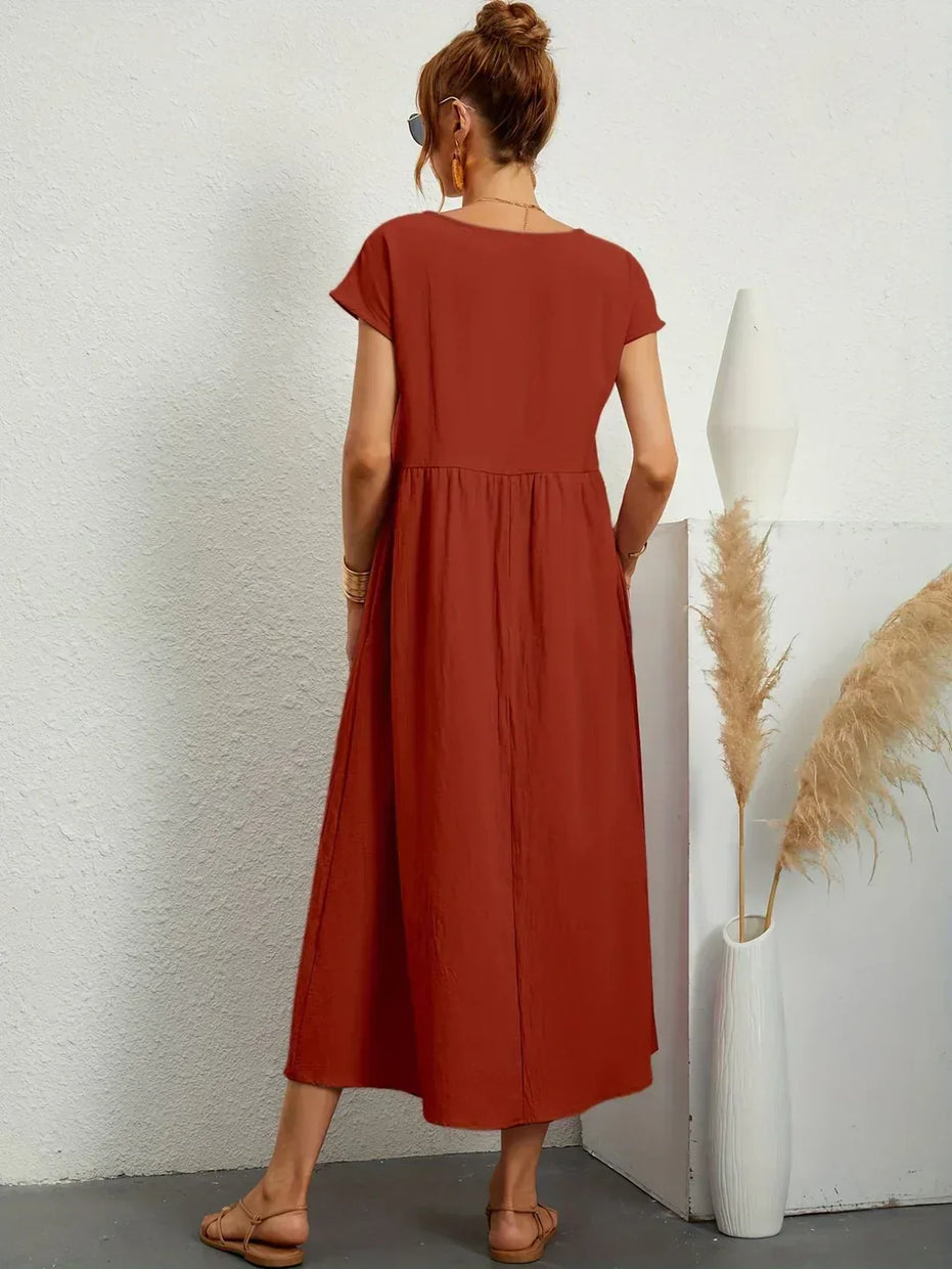 Celia | Vestido largo de seda pura