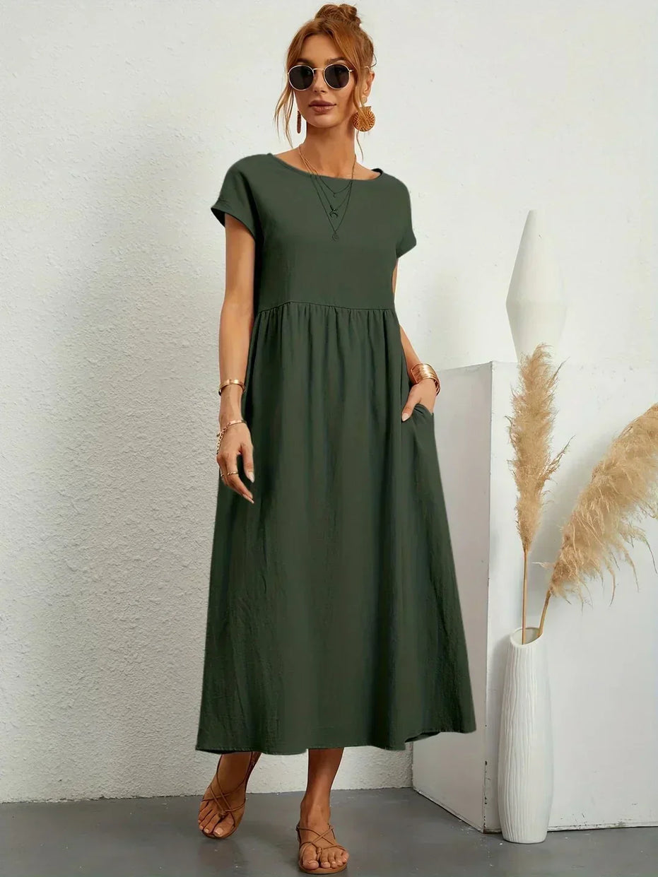 Celia | Vestido largo de seda pura