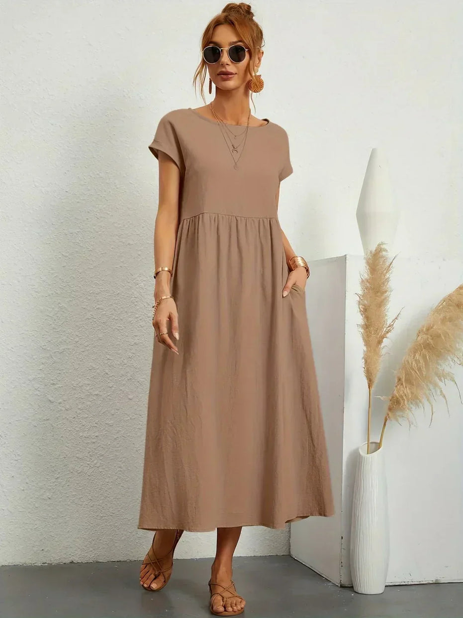 Celia | Vestido largo de seda pura