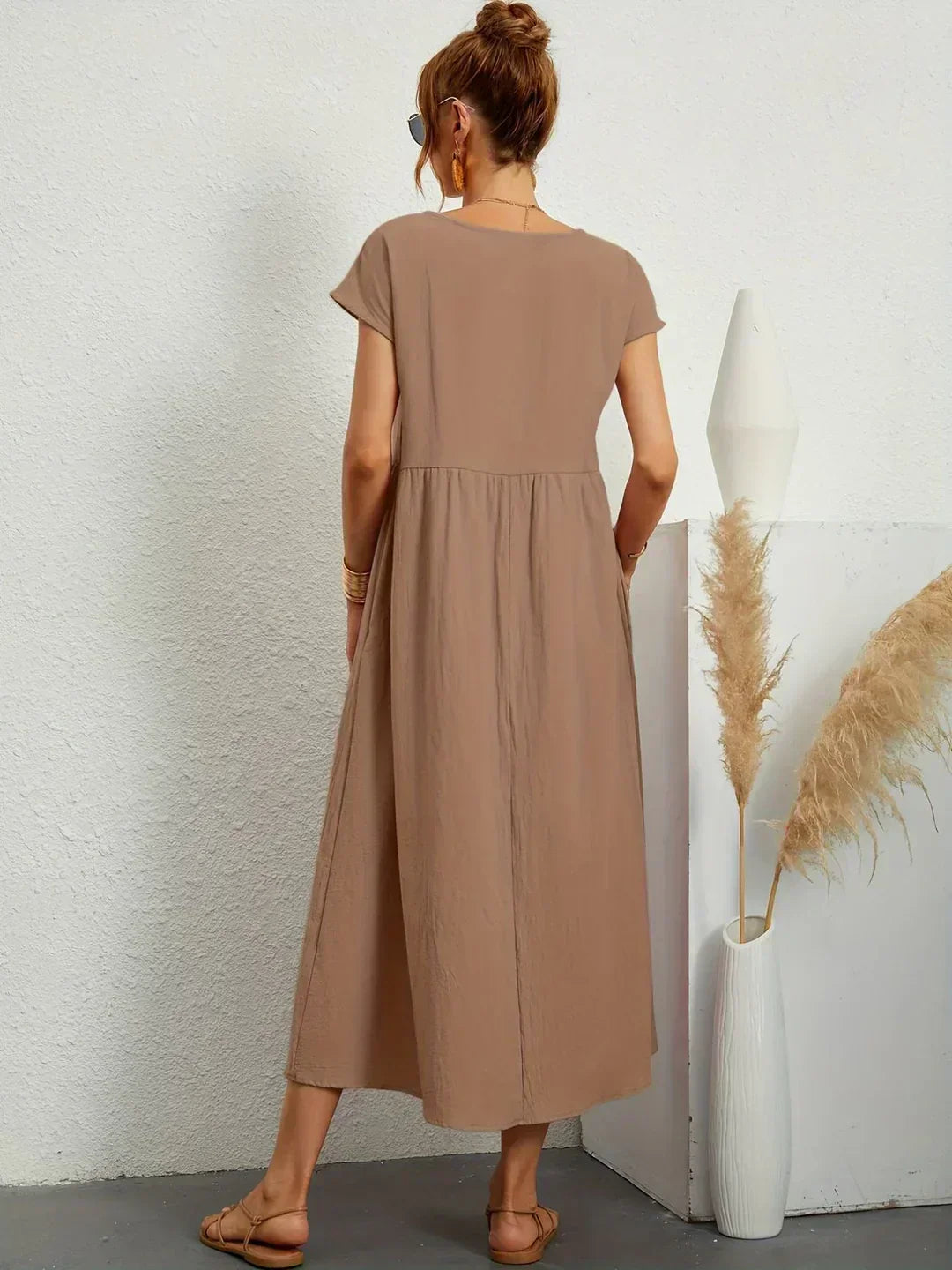 Celia | Vestido largo de seda pura