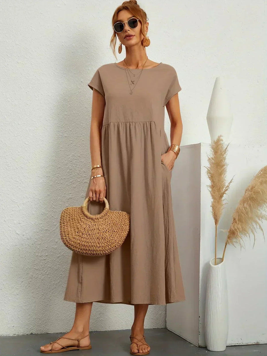 Celia | Vestido largo de seda pura