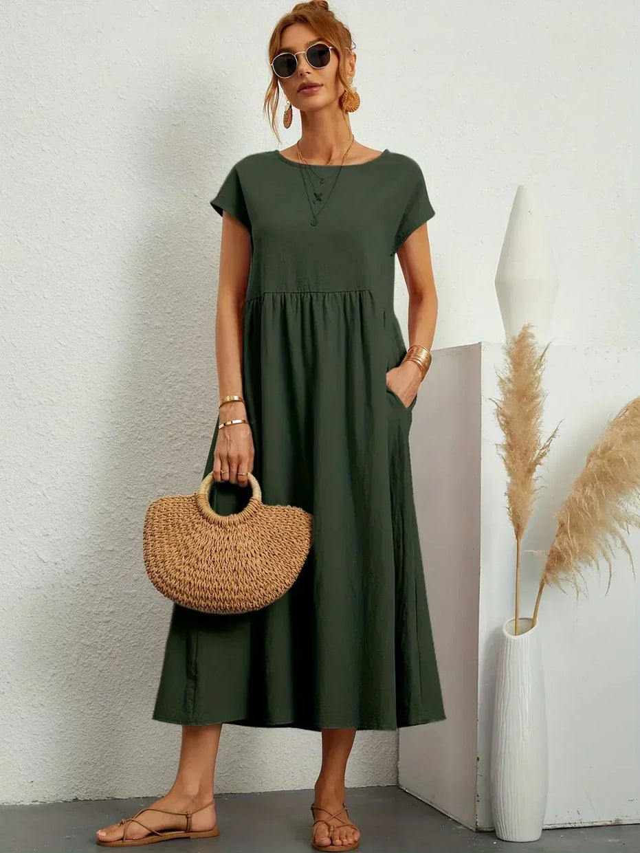Celia | Vestido largo de seda pura