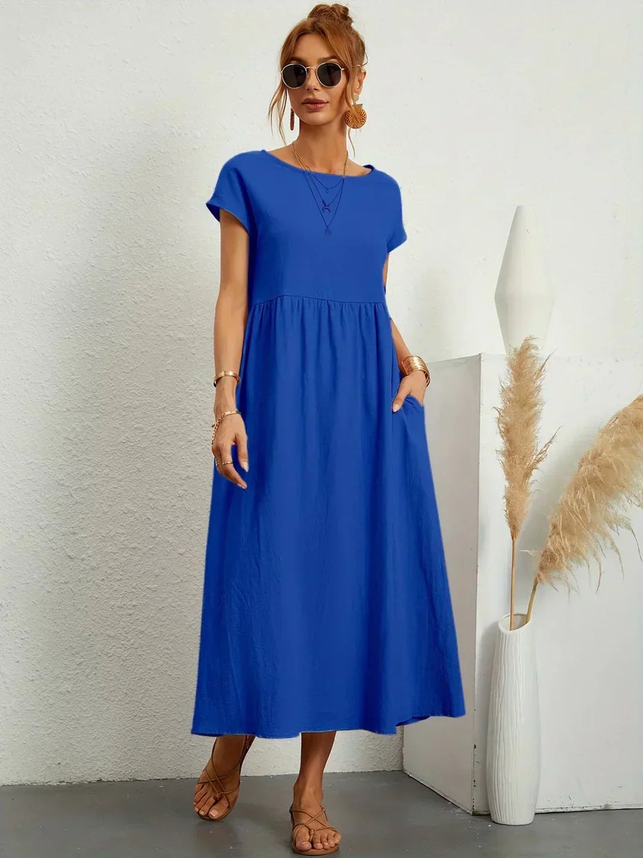 Celia | Vestido largo de seda pura