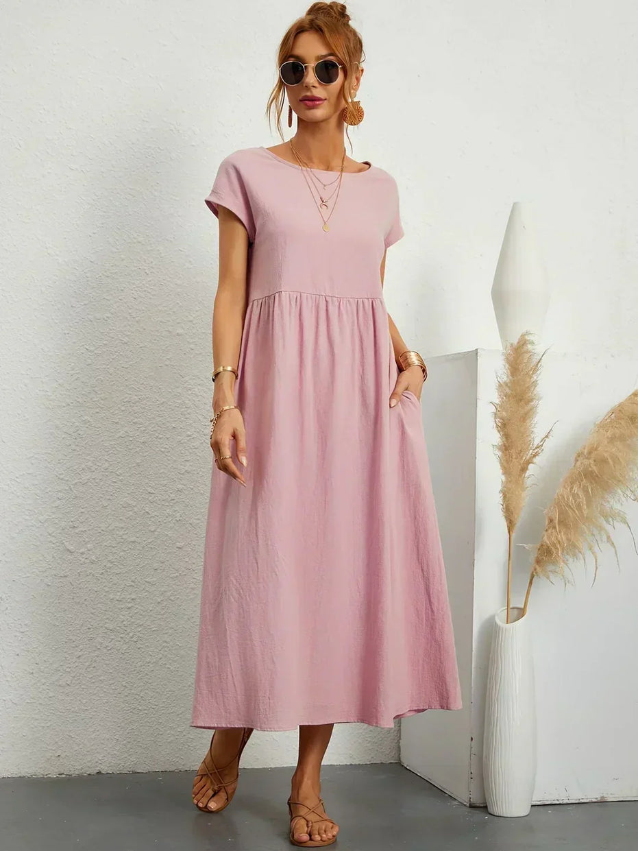 Celia | Vestido largo de seda pura