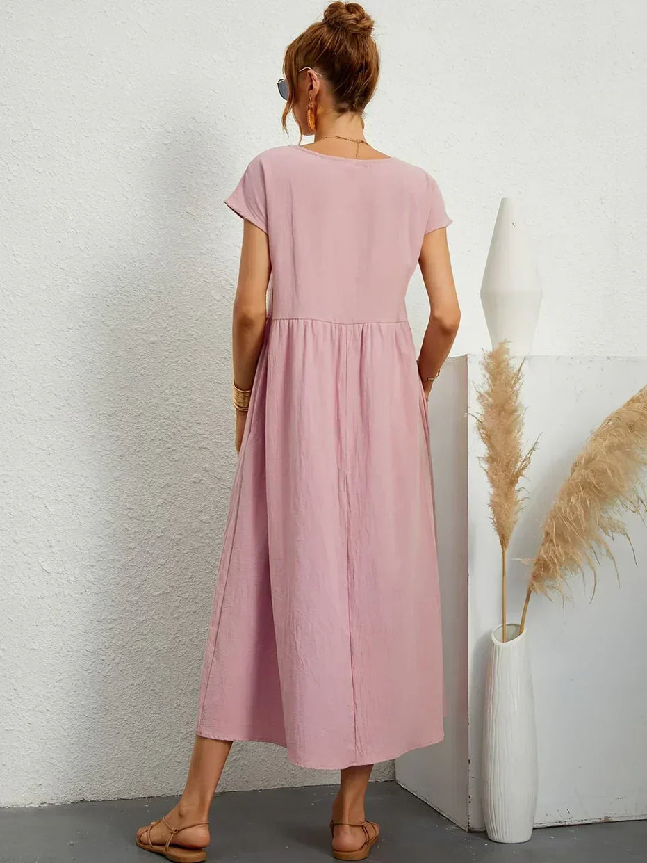 Celia | Vestido largo de seda pura