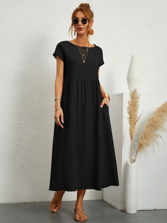 Celia | Vestido largo de seda pura