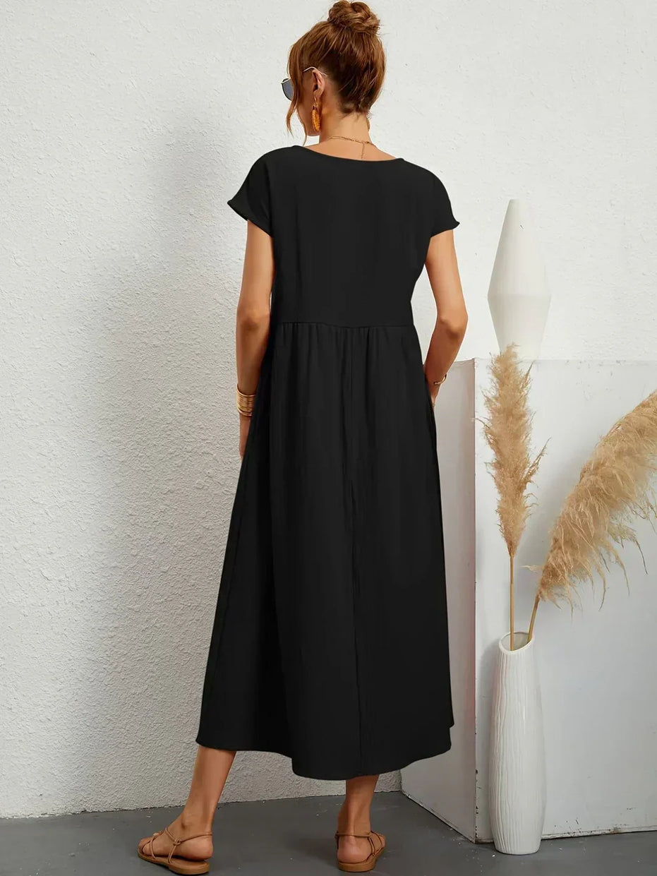 Celia | Vestido largo de seda pura