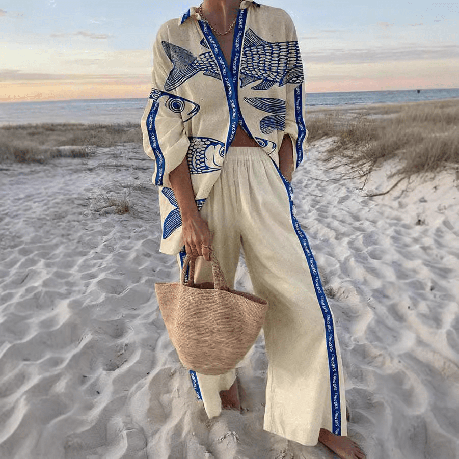Clementina | Conjunto estampado de dos piezas