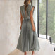 Marina | Vestido midi plisado atemporal