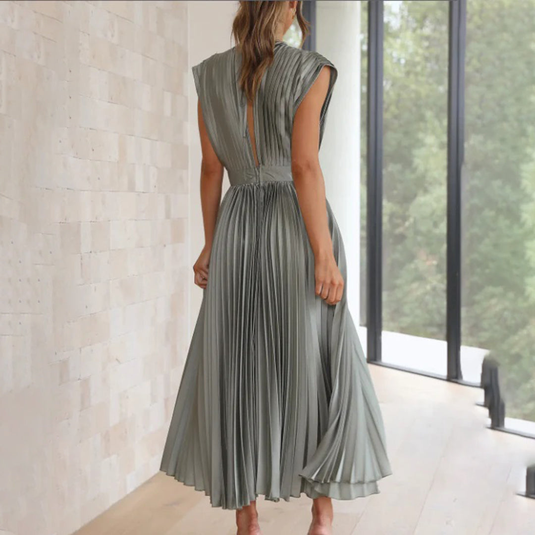 Marina | Vestido midi plisado atemporal