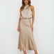 Violeta | Vestido midi de cuello halter