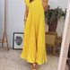Inés | Vestido plisado sin mangas