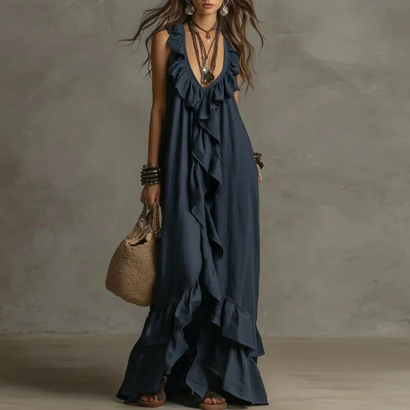 Fabiola | Vestido boho con volantes