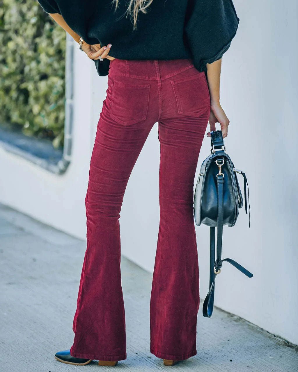 Fernanda | Pantalones acampanados de tiro alto