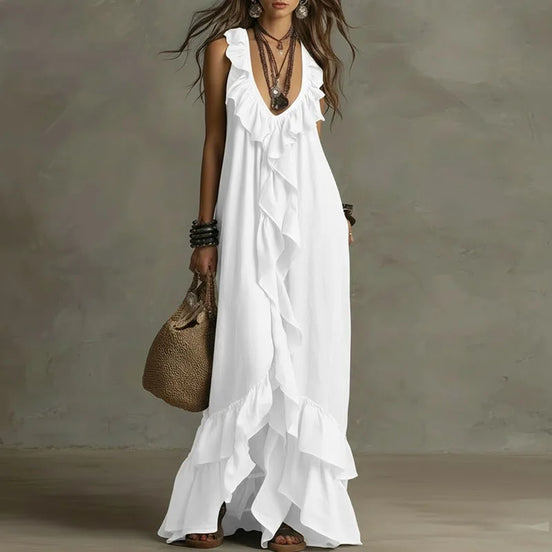 Fabiola | Vestido boho con volantes
