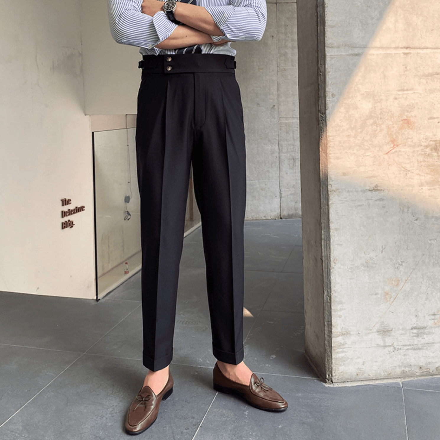 Eduardo | Pantalones elegantes de tiro alto
