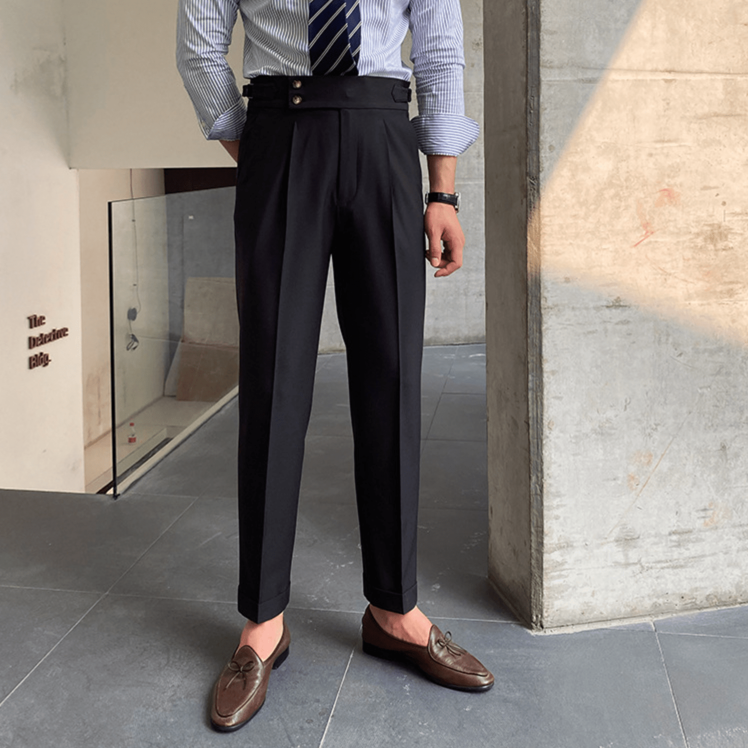 Eduardo | Pantalones elegantes de tiro alto