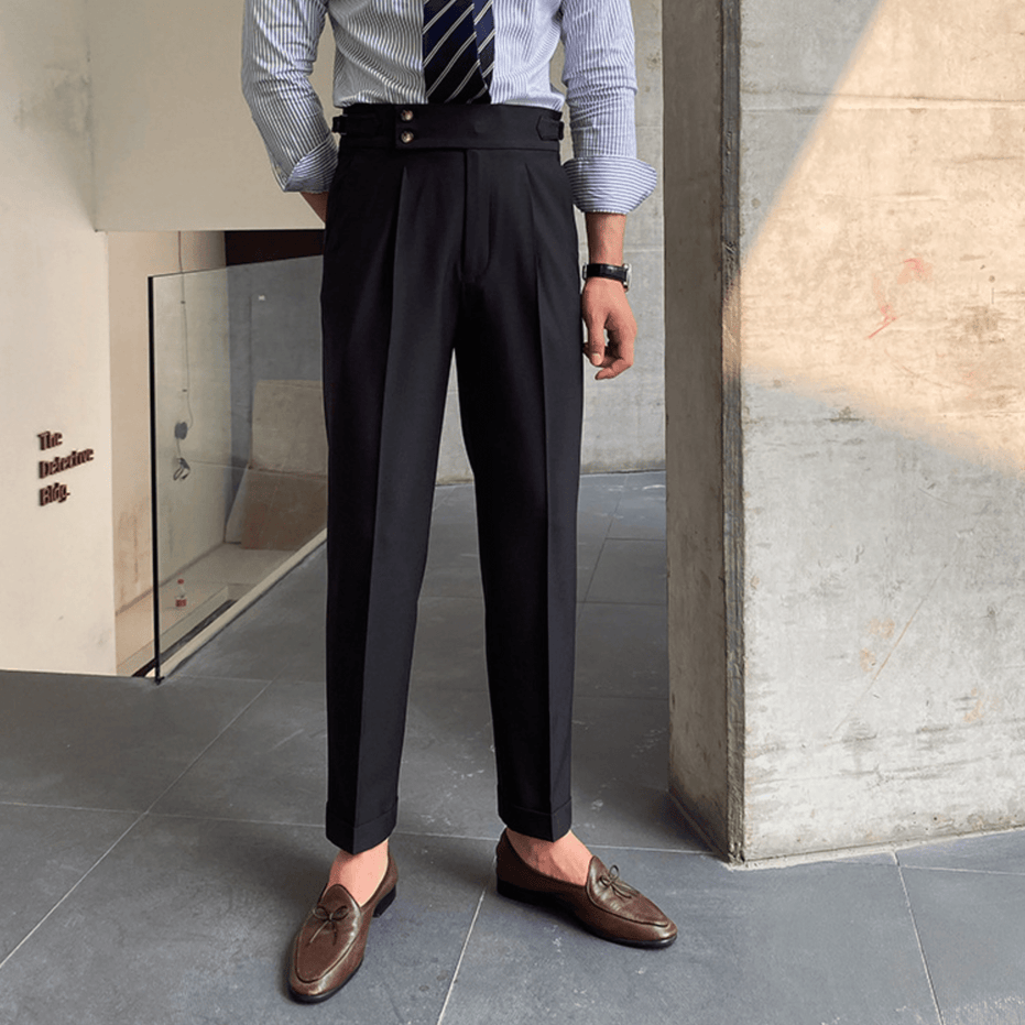 Eduardo | Pantalones elegantes de tiro alto