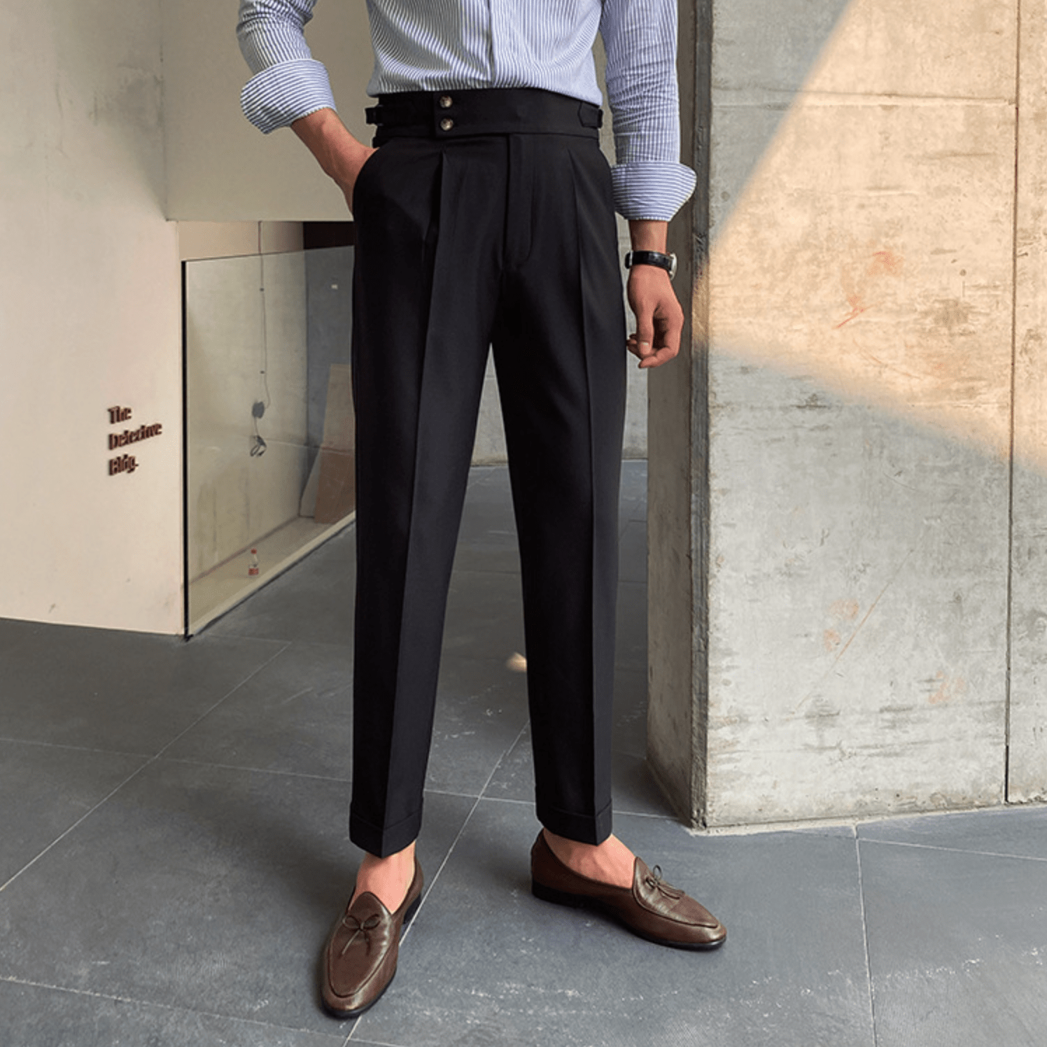 Eduardo | Pantalones elegantes de tiro alto