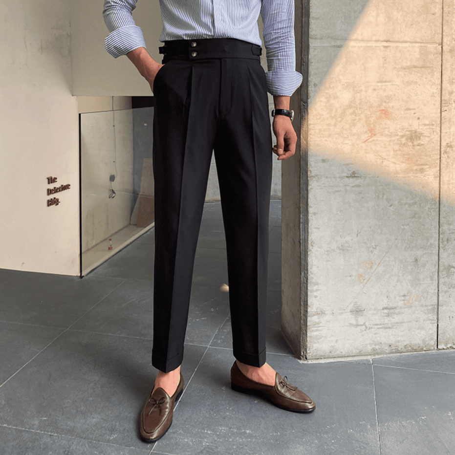 Eduardo | Pantalones elegantes de tiro alto