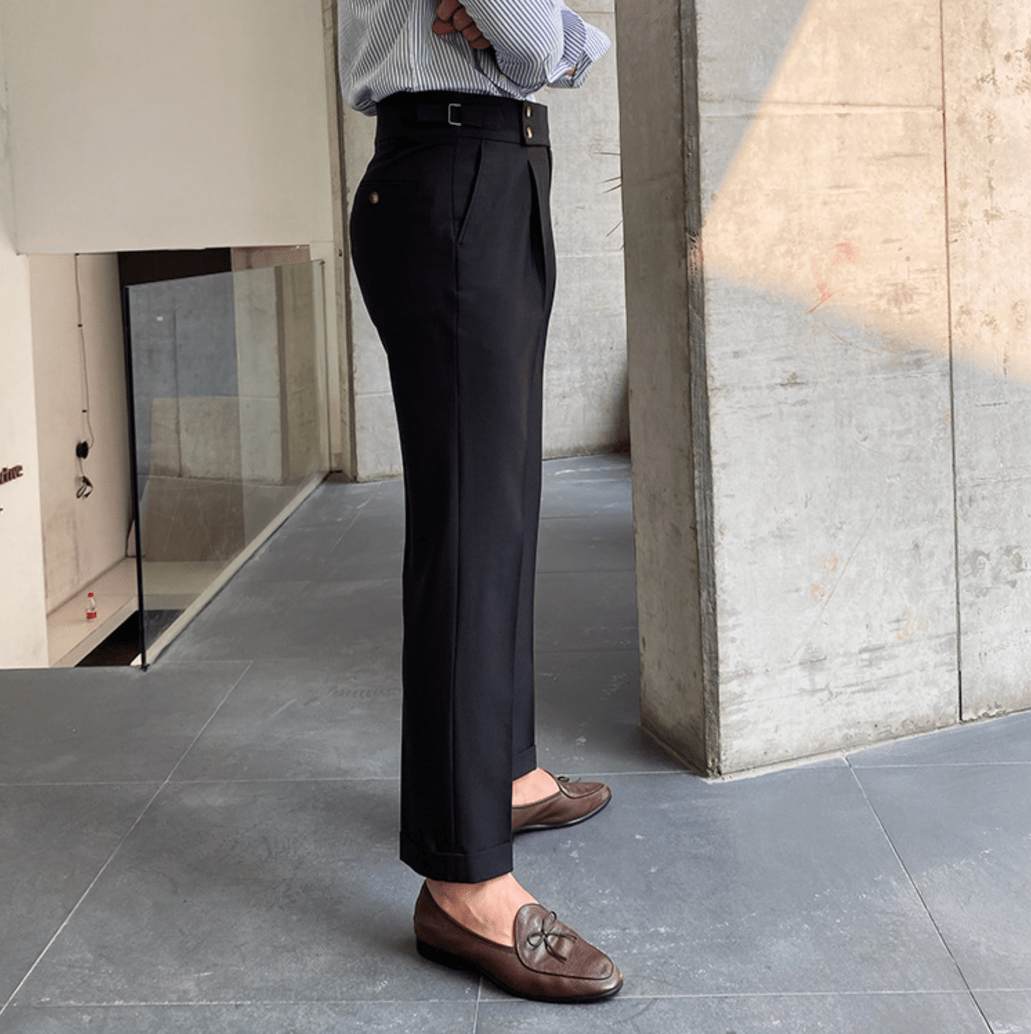 Eduardo | Pantalones elegantes de tiro alto