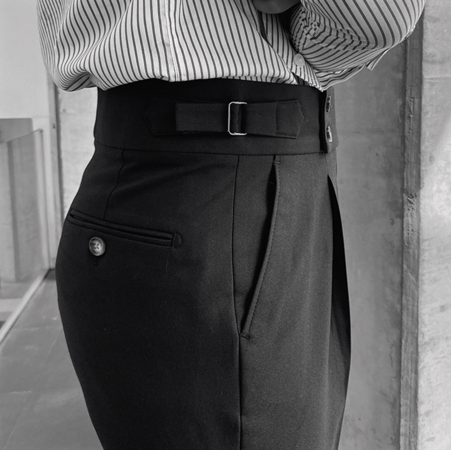 Eduardo | Pantalones elegantes de tiro alto