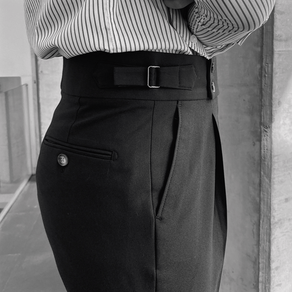 Eduardo | Pantalones elegantes de tiro alto