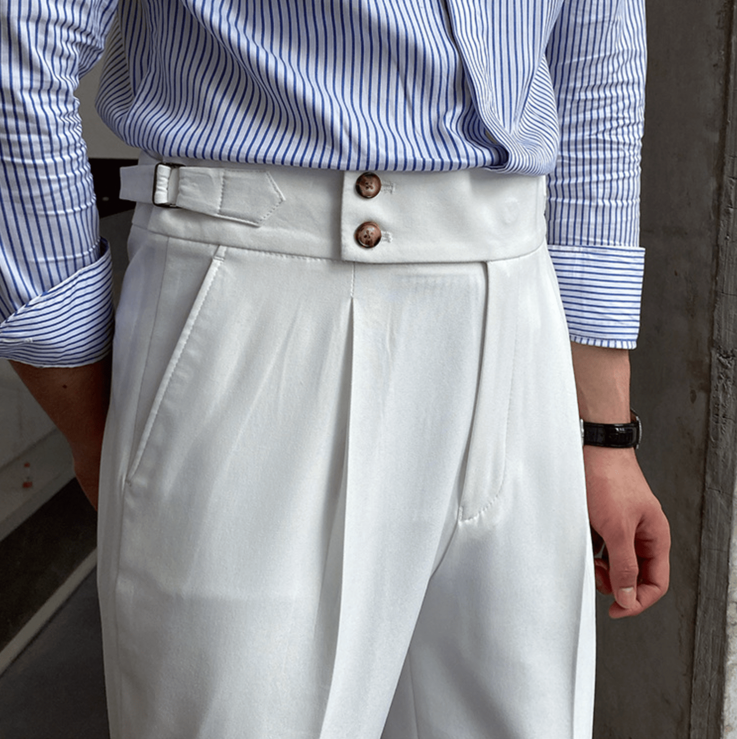 Eduardo | Pantalones elegantes de tiro alto