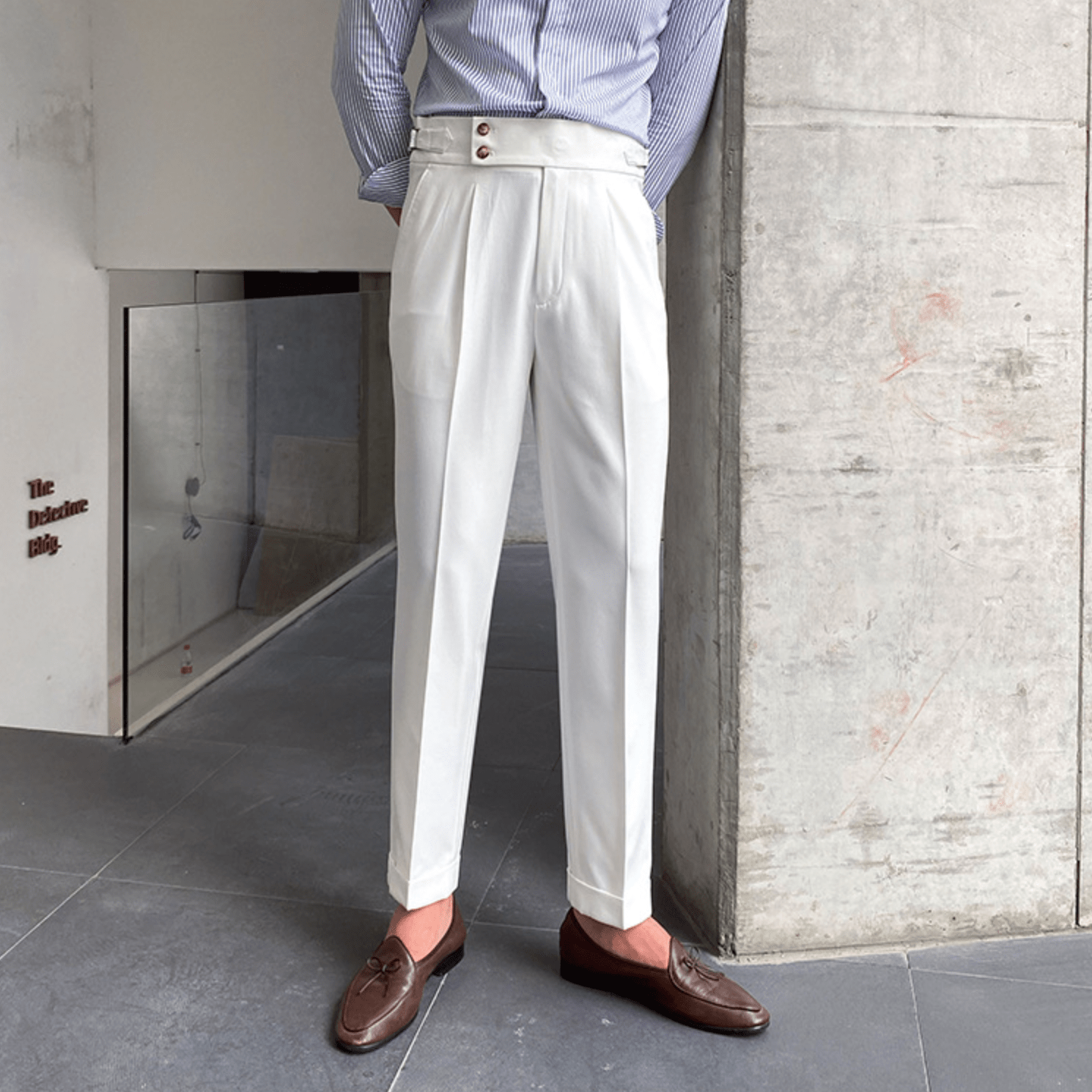 Eduardo | Pantalones elegantes de tiro alto