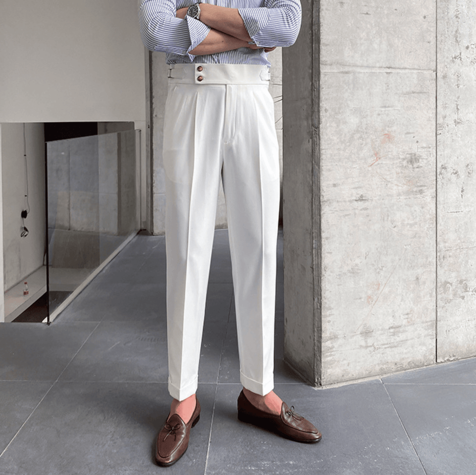 Eduardo | Pantalones elegantes de tiro alto