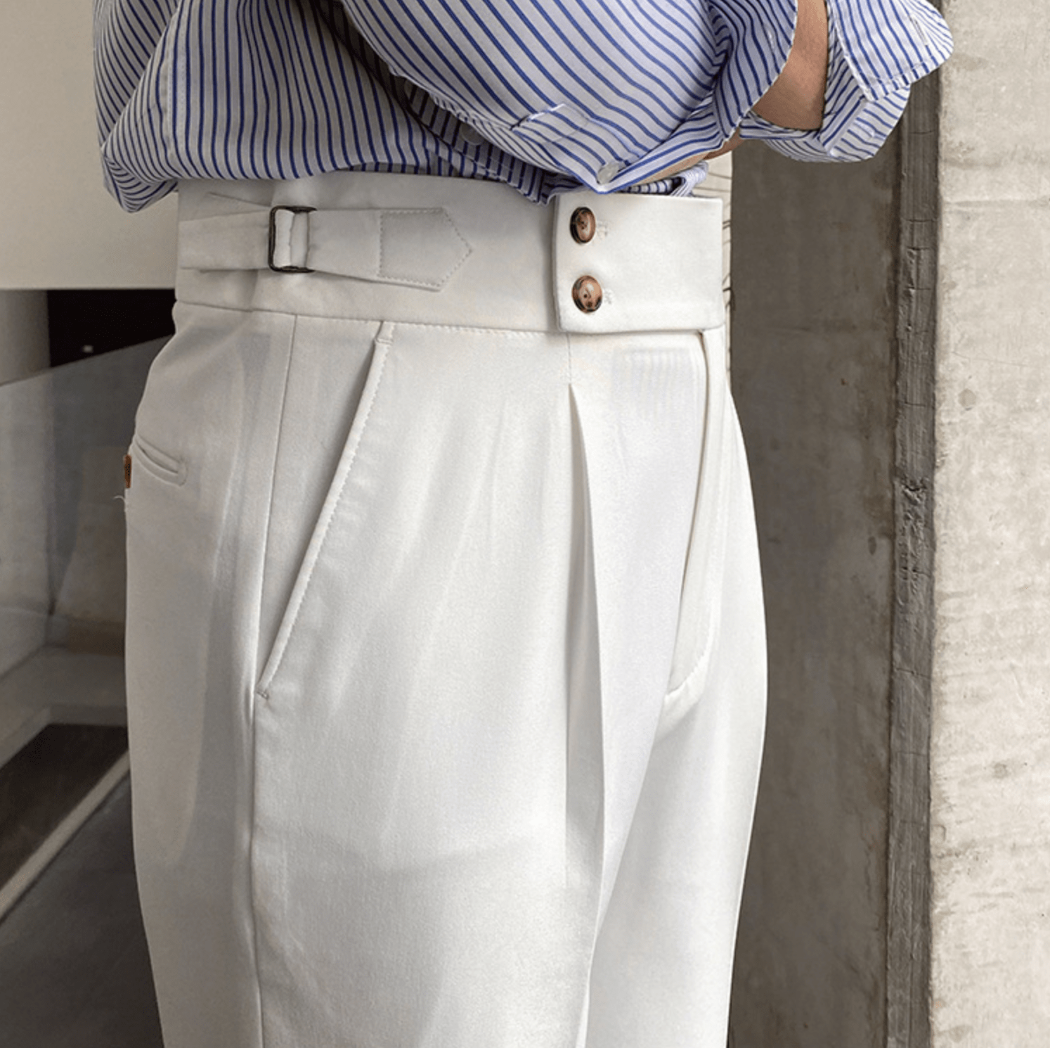 Eduardo | Pantalones elegantes de tiro alto