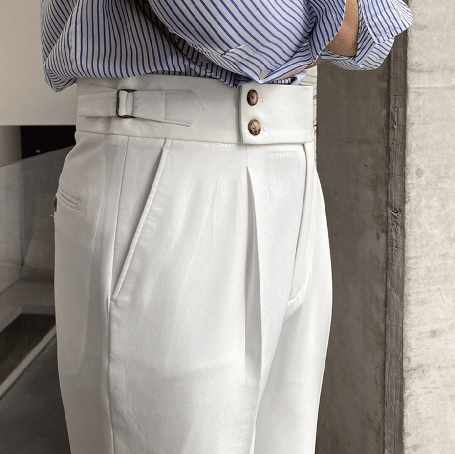 Eduardo | Pantalones elegantes de tiro alto