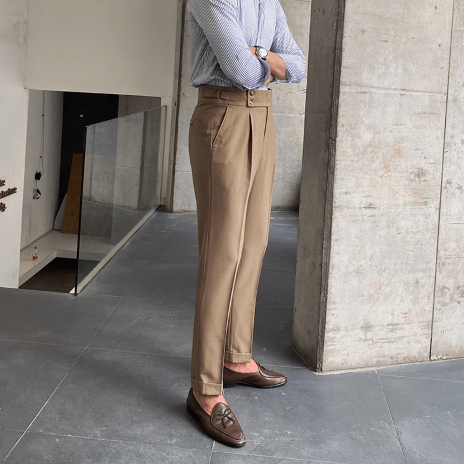 Eduardo | Pantalones elegantes de tiro alto