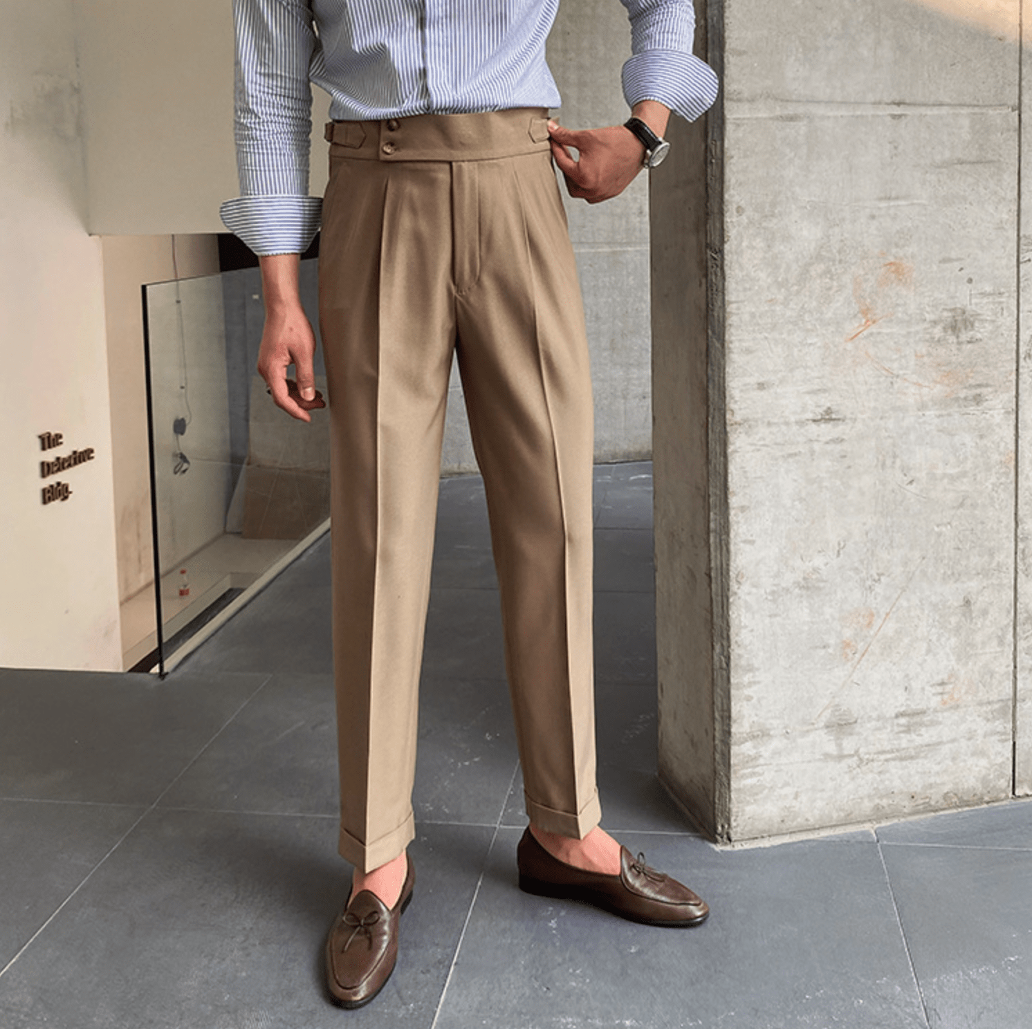 Eduardo | Pantalones elegantes de tiro alto