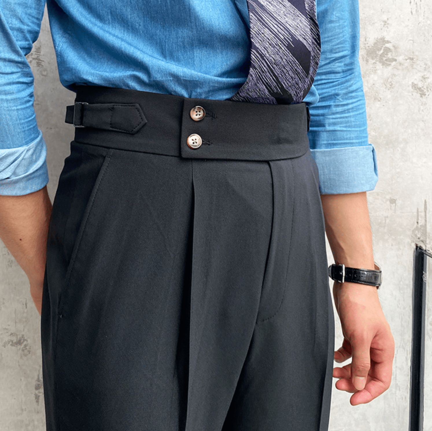 Eduardo | Pantalones elegantes de tiro alto