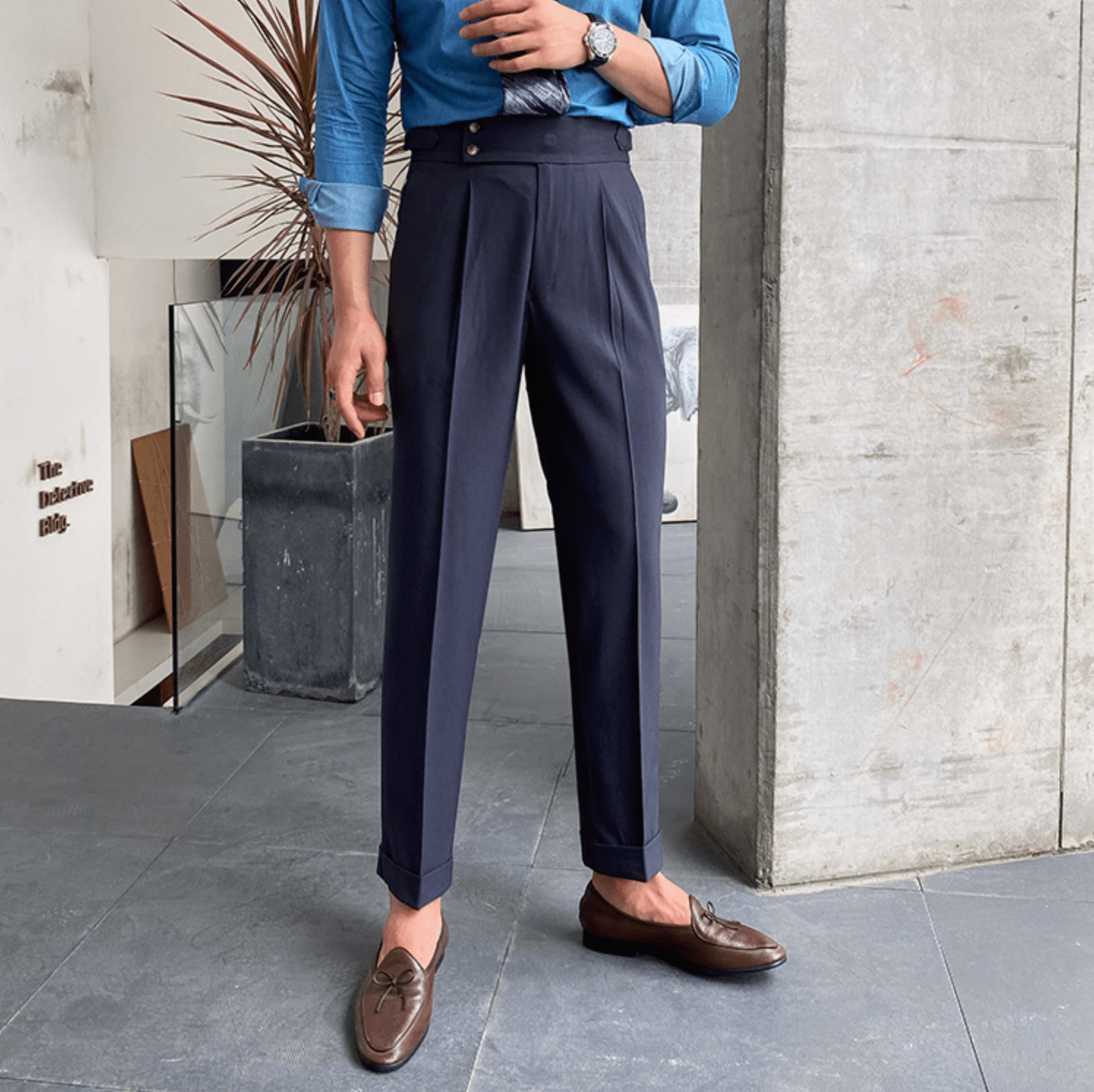 Eduardo | Pantalones elegantes de tiro alto