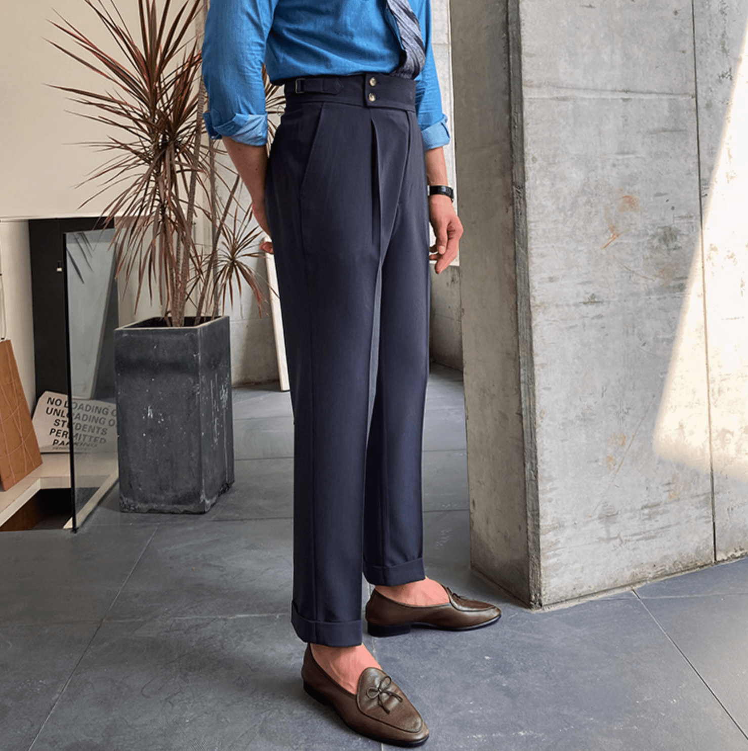 Eduardo | Pantalones elegantes de tiro alto