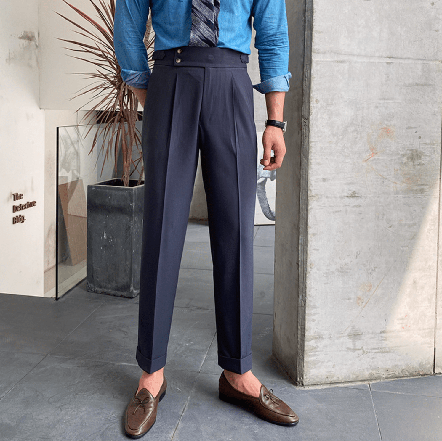 Eduardo | Pantalones elegantes de tiro alto
