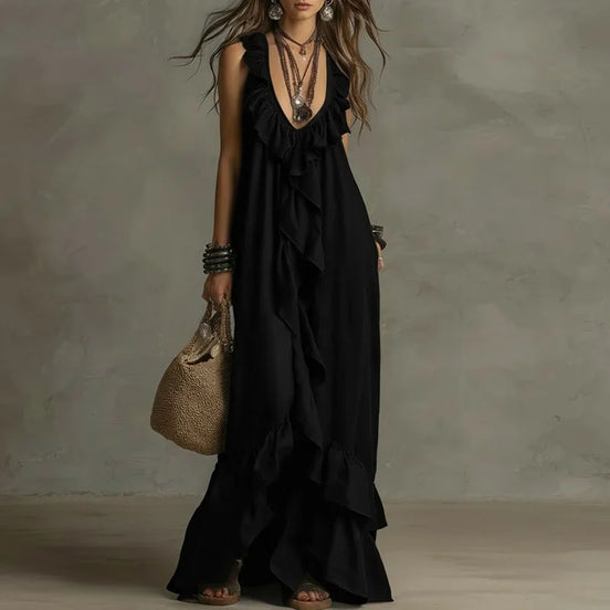 Fabiola | Vestido boho con volantes