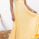 Malena | Vestido largo plisado con escote en V
