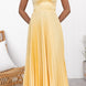 Malena | Vestido largo plisado con escote en V