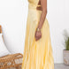 Malena | Vestido largo plisado con escote en V