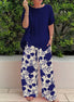 Andrea | Conjunto floral de dos piezas