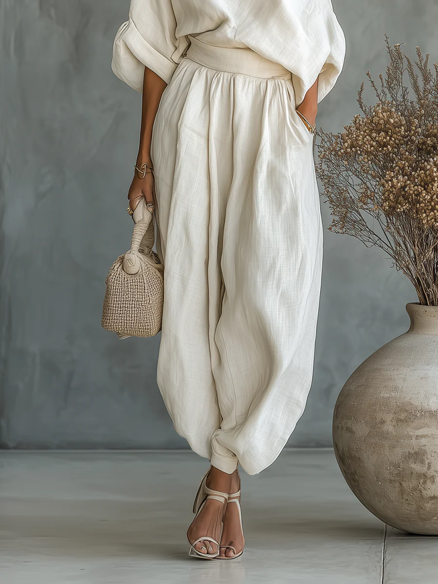 Leonor — Set elegante de un solo hombro, dos piezas