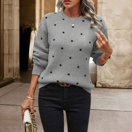 Clara | Jersey de punto con pequeños lunares